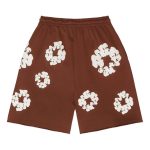 Denim Tears The Cotton Wreath Shorts Brown