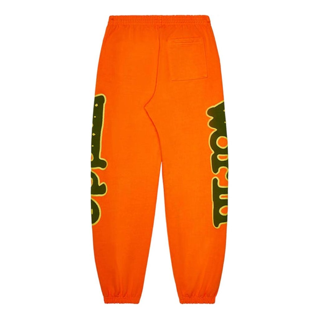 Sp5der Orange Beluga Sweatpants