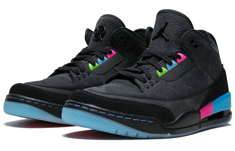 Jordan 3 Retro ‘Quai 54’ Black/Electric Green-Infrared 23-Black AT9195-001