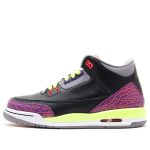 Jordan 3 Retro GS Black Atomic Red Volt