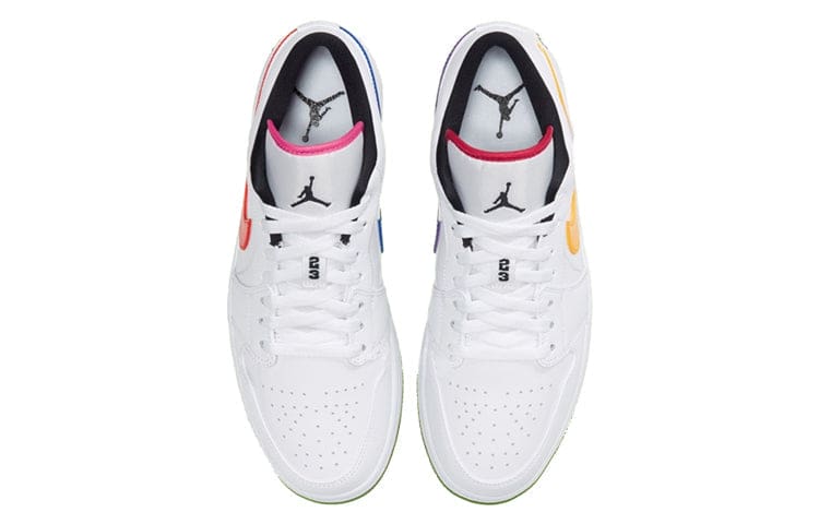 Jordan 1 Low ‘Multi-Color Swoosh’ White/Multi-Color/Black