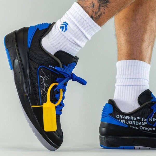 Off White Jordan 2 Retro Low SP ‘Black Varsity Royal’